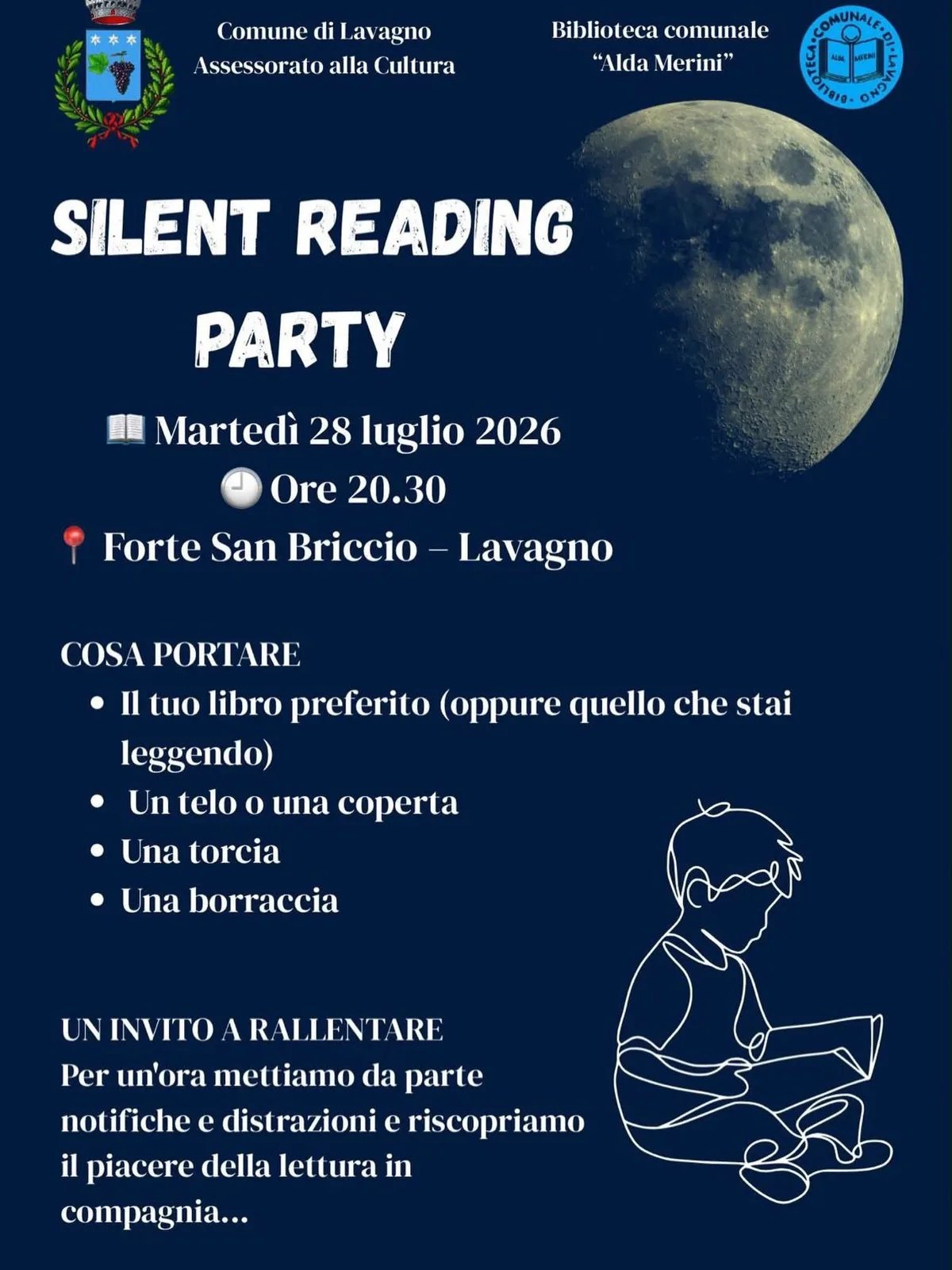 Locandina Silent Reading Party 2026 a Lavagno (Verona)