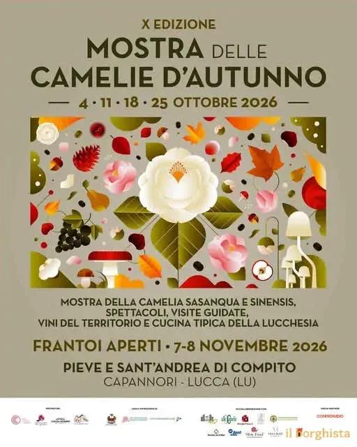 Locandina calendario eventi autunno 2026 a Capannori (Lucca)