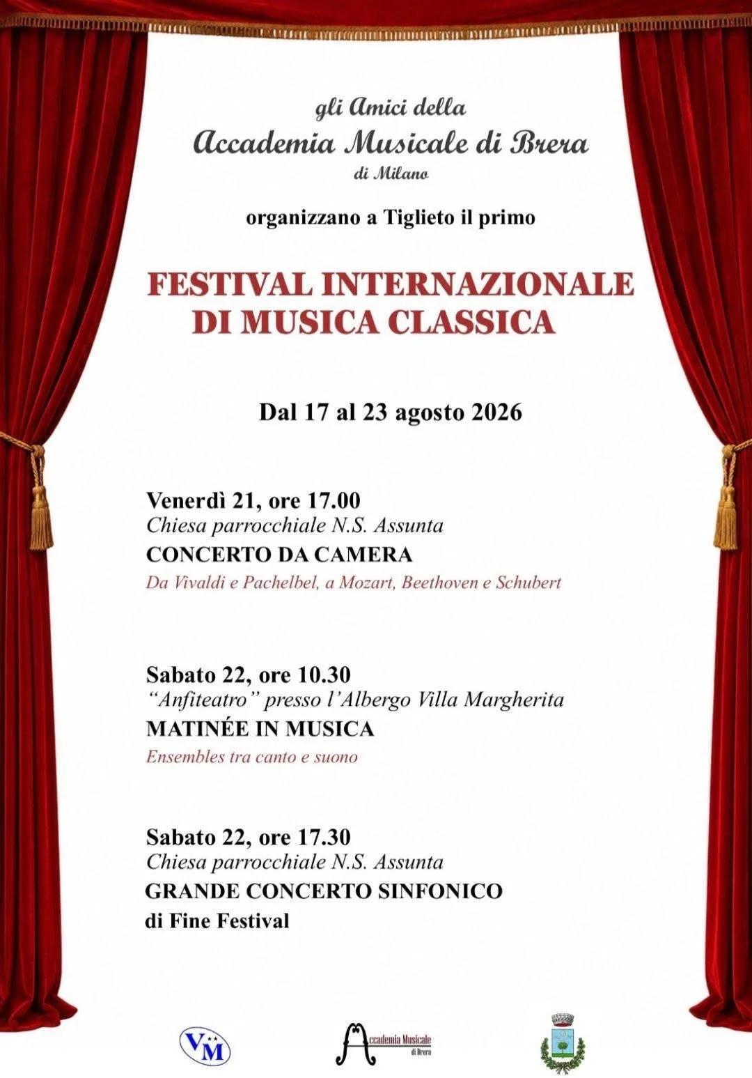 Locandina calendario eventi agosto 2026 a Tiglieto (Genova)