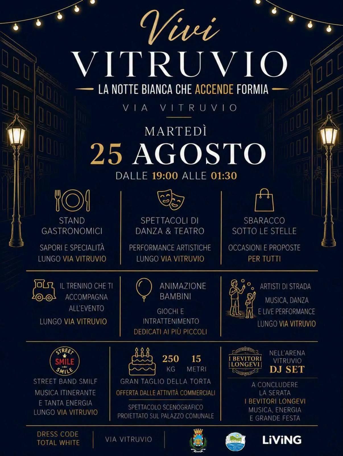 Vitruvio - La Notte Bianca che Accende — Formia