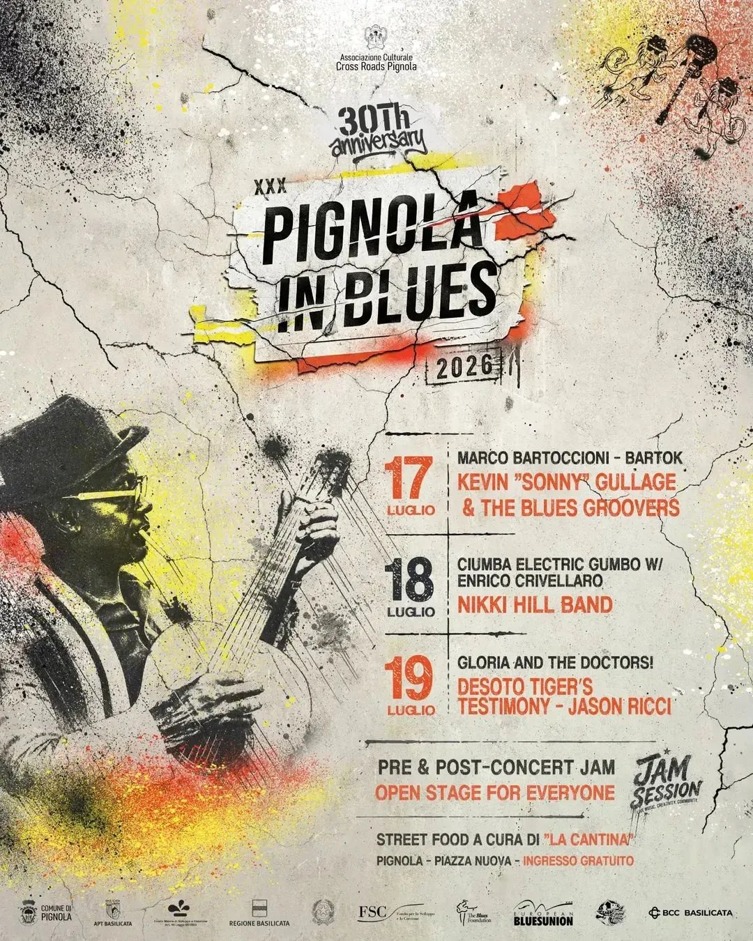 Locandina 30ª Pignola in Blues 2026 a Pignola (Potenza)