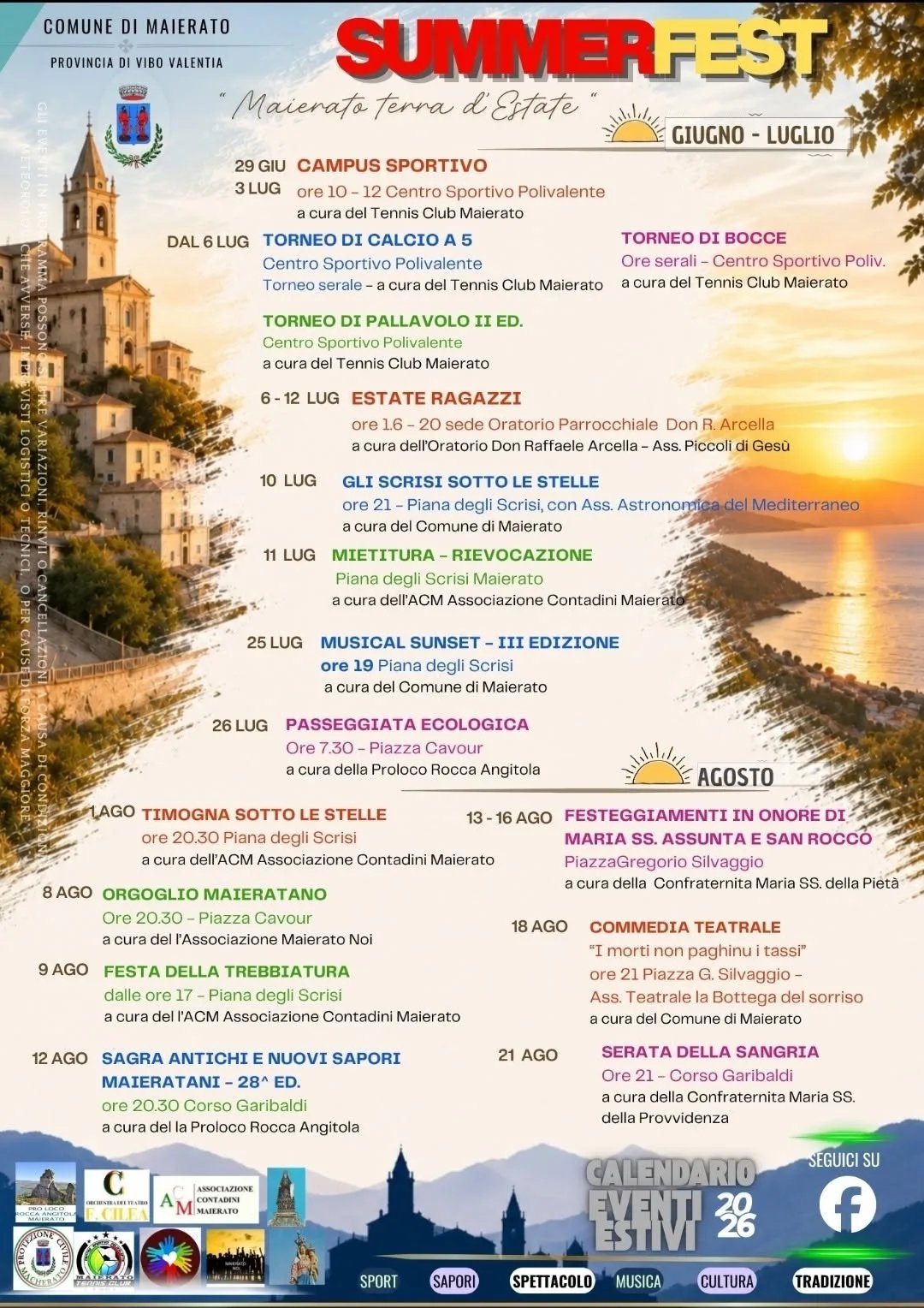 Locandina Festa della Trebbiatura 2026 a Maierato (Vibo valentia)