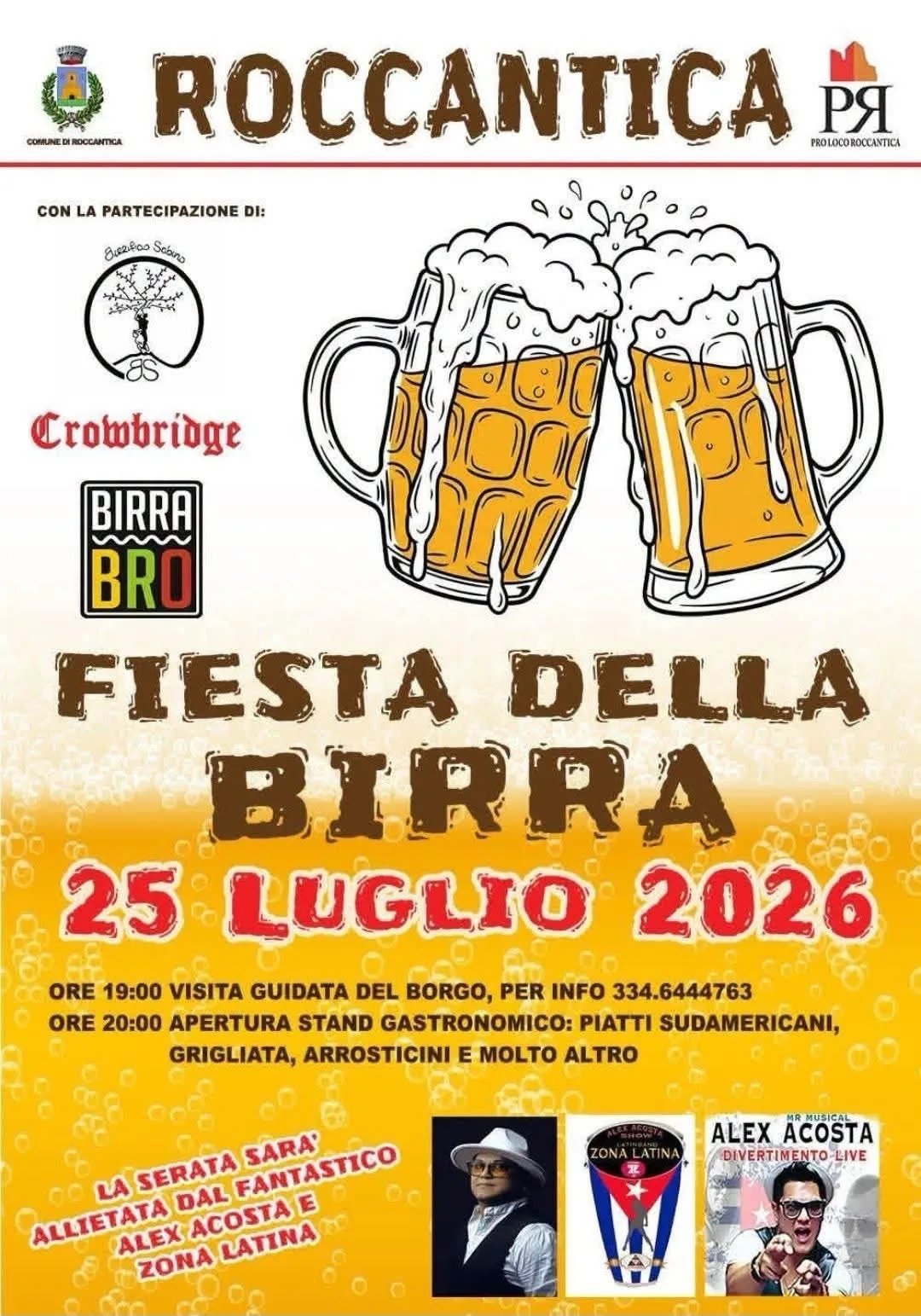 Locandina Fiesta della Birra 2026 a Roccantica a Roccantica (Rieti)