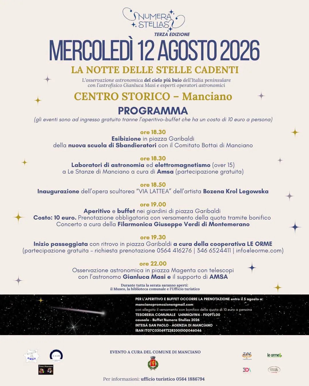 Numera Stellas - La notte delle stelle cadenti — Manciano