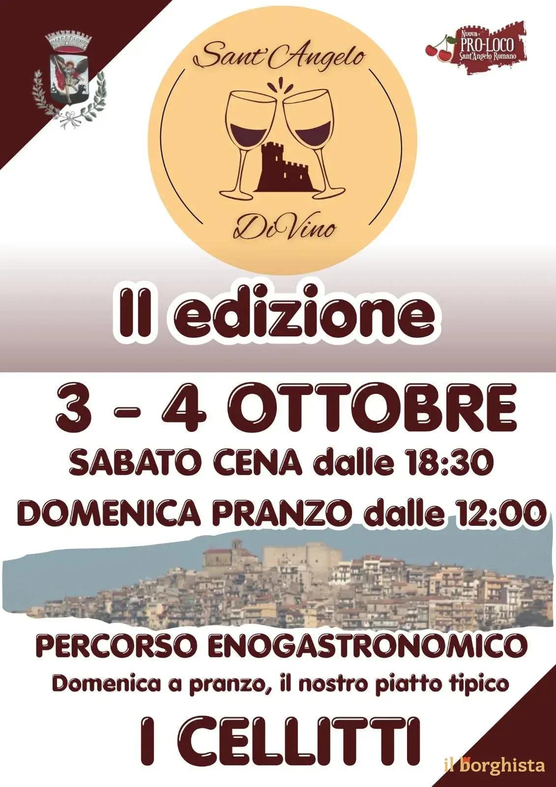 Locandina II edizione Sant'Angelo DoVino 2026 a Sant'Angelo Romano (Roma)