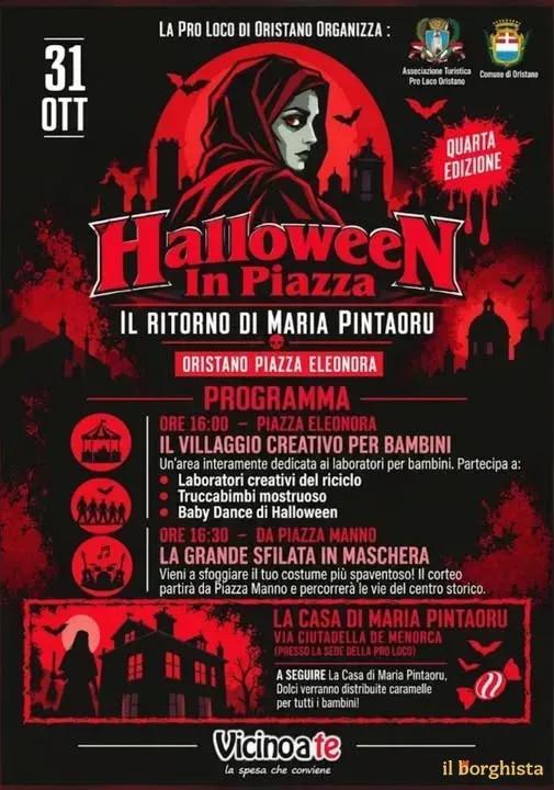 Locandina 4ª Halloween In Piazza 2026 a Oristano (Oristano)