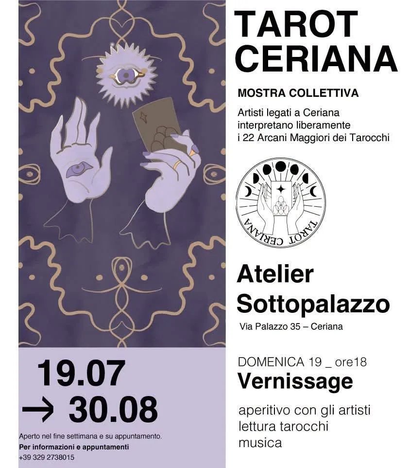 Locandina Mostra Tarot Ceriana 2026 a Ceriana (Imperia)