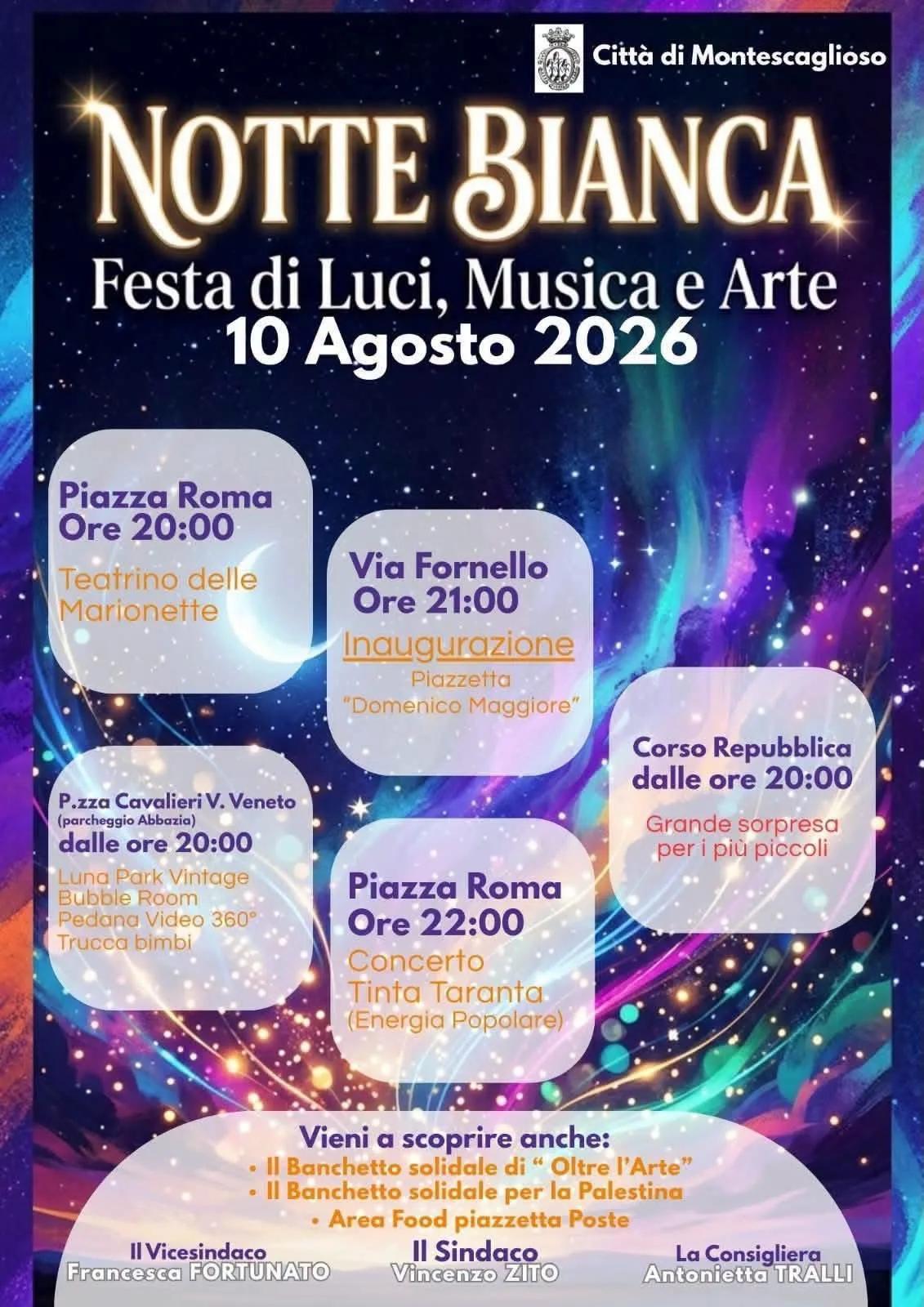 Notte Bianca Festa di Luci, Musica e Arte — Montescaglioso