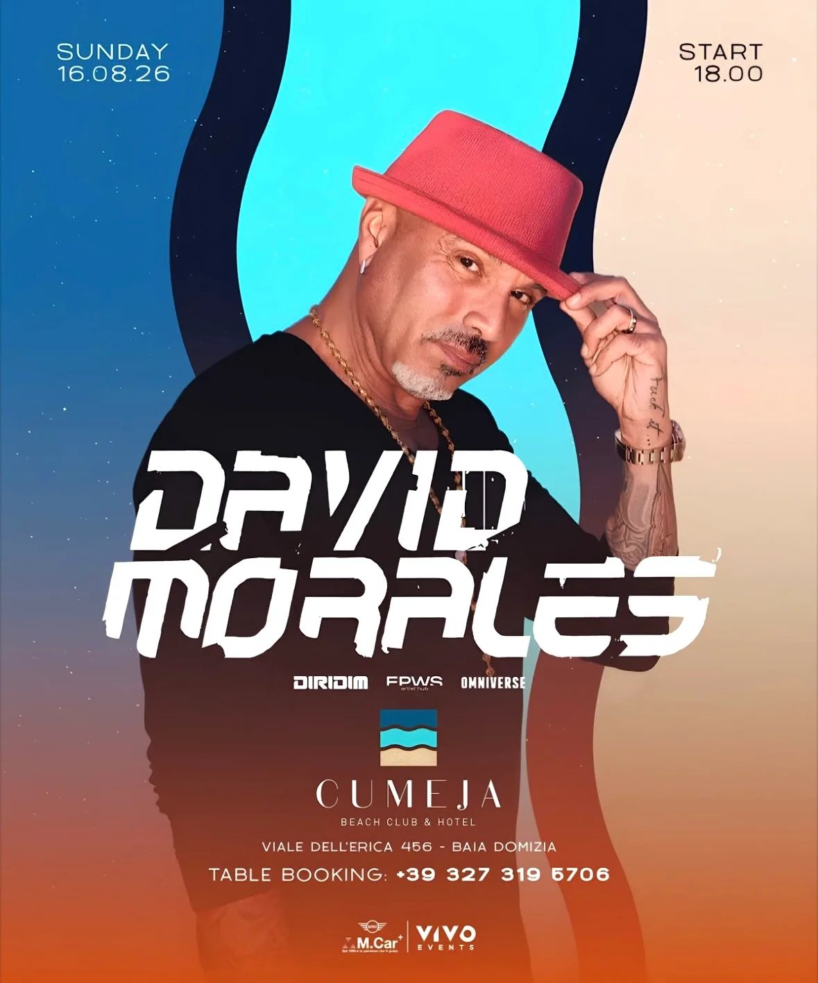 Locandina Concerto David Morales 2026 a Cellole (Caserta)