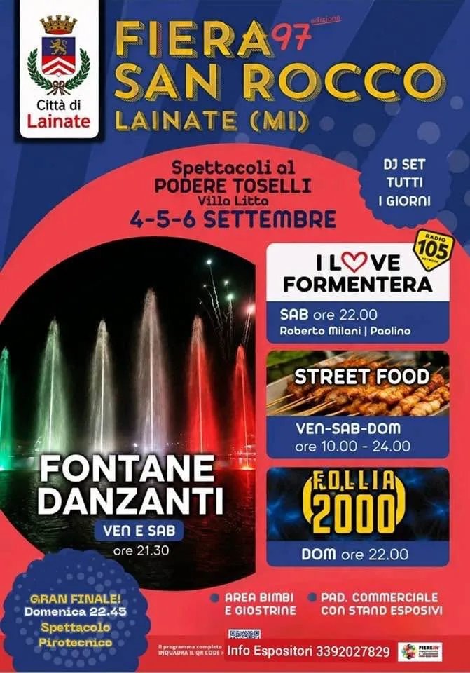 Locandina Fiera 97 San Rocco 2026 a Lainate (Milano)