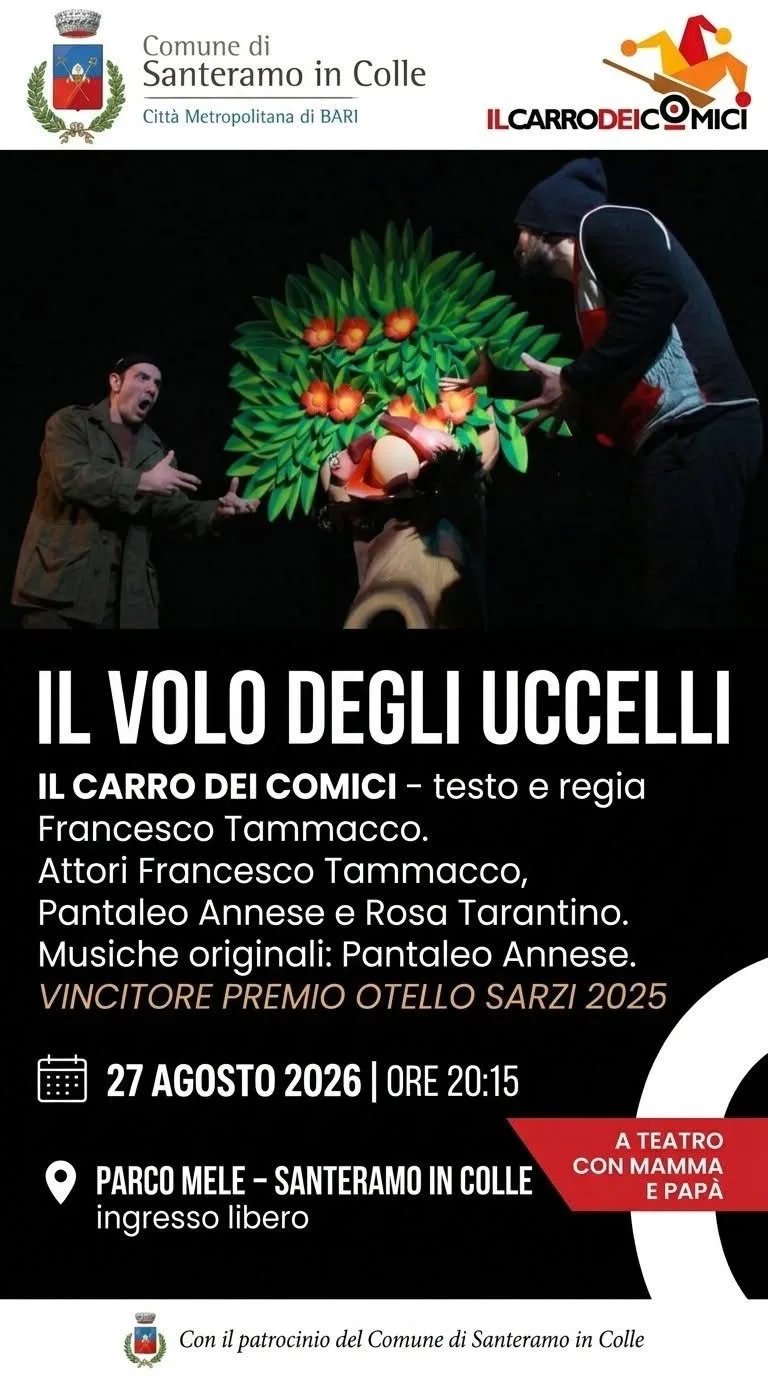 Locandina Il Volo degli Uccelli 2026 a Santeramo in Colle (Bari)