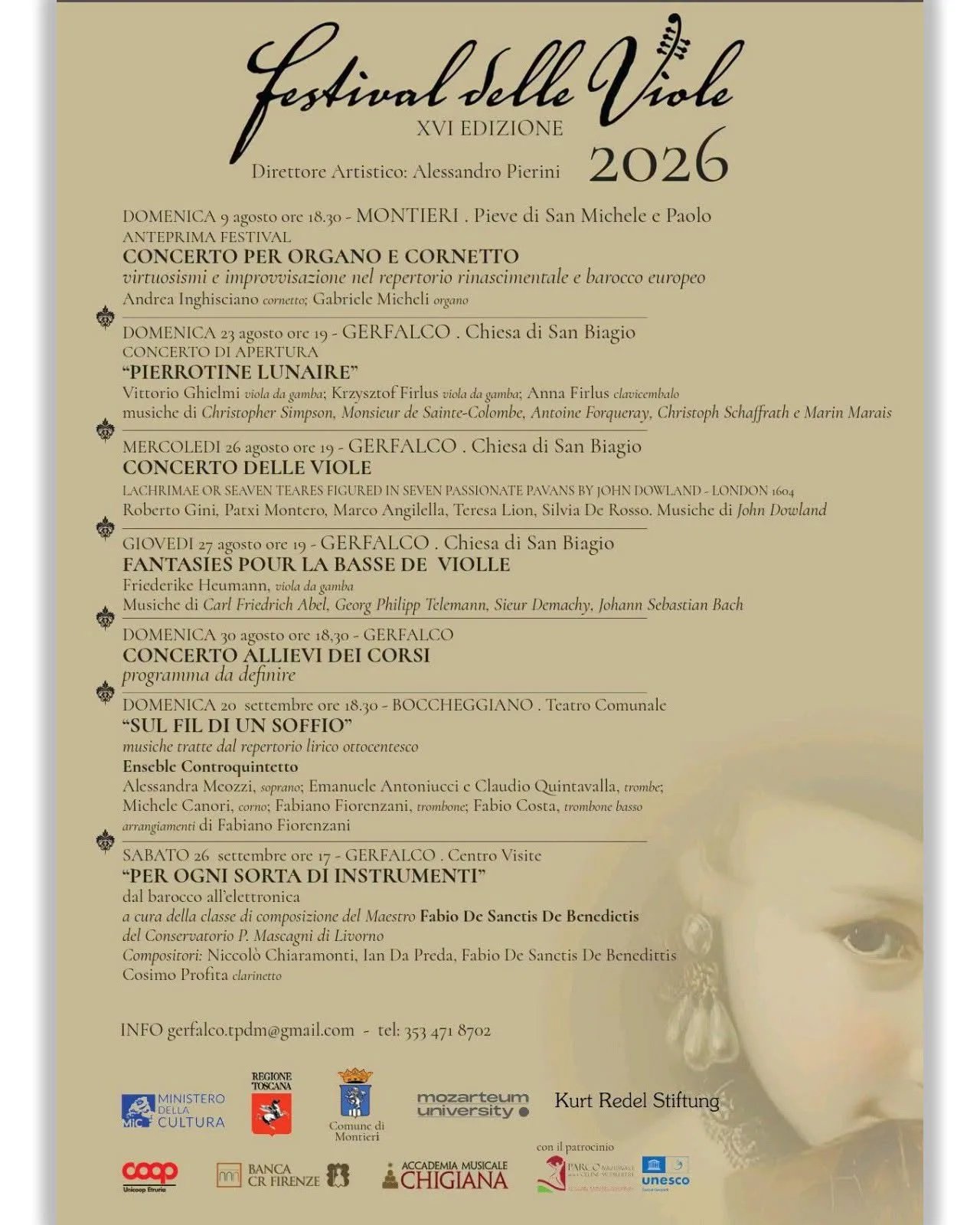 Locandina calendario eventi estate 2026 a Montieri (Grosseto)