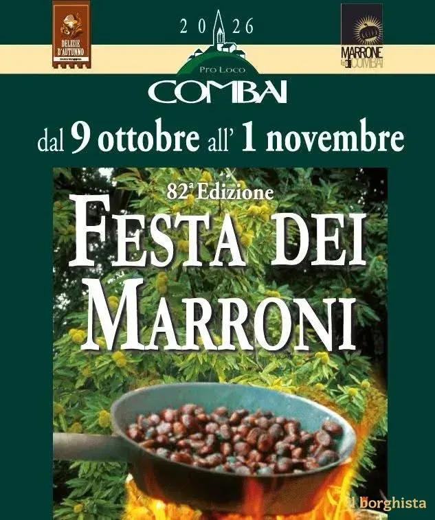 Locandina 82ª Festa dei Marroni 2026 a Miane (Treviso)