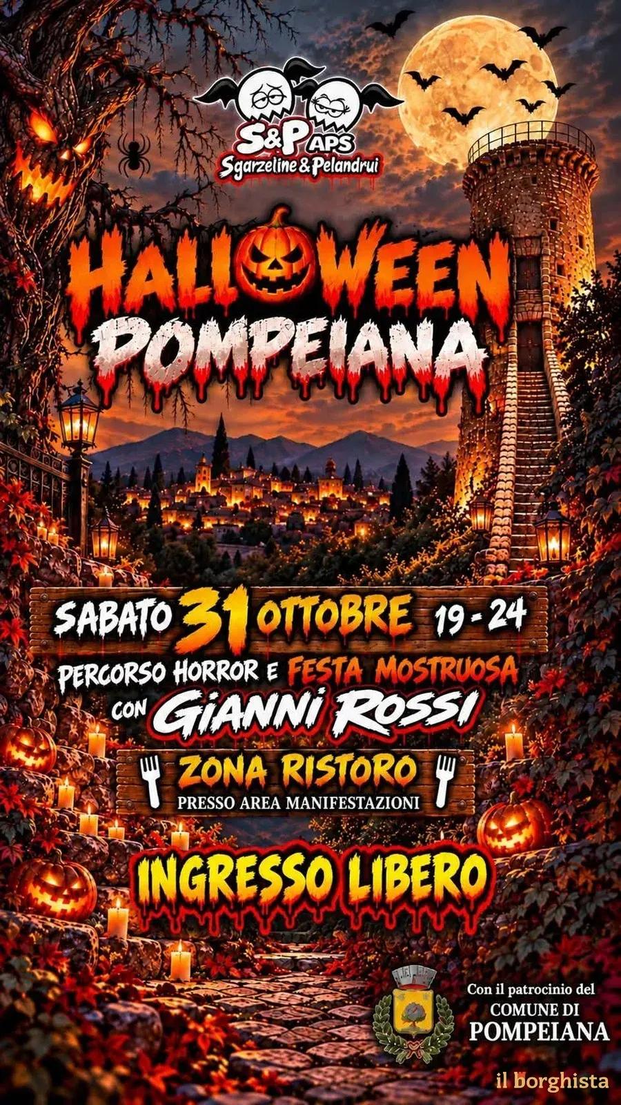 Locandina Halloween Pompeiana 2026 a Pompeiana (Imperia)