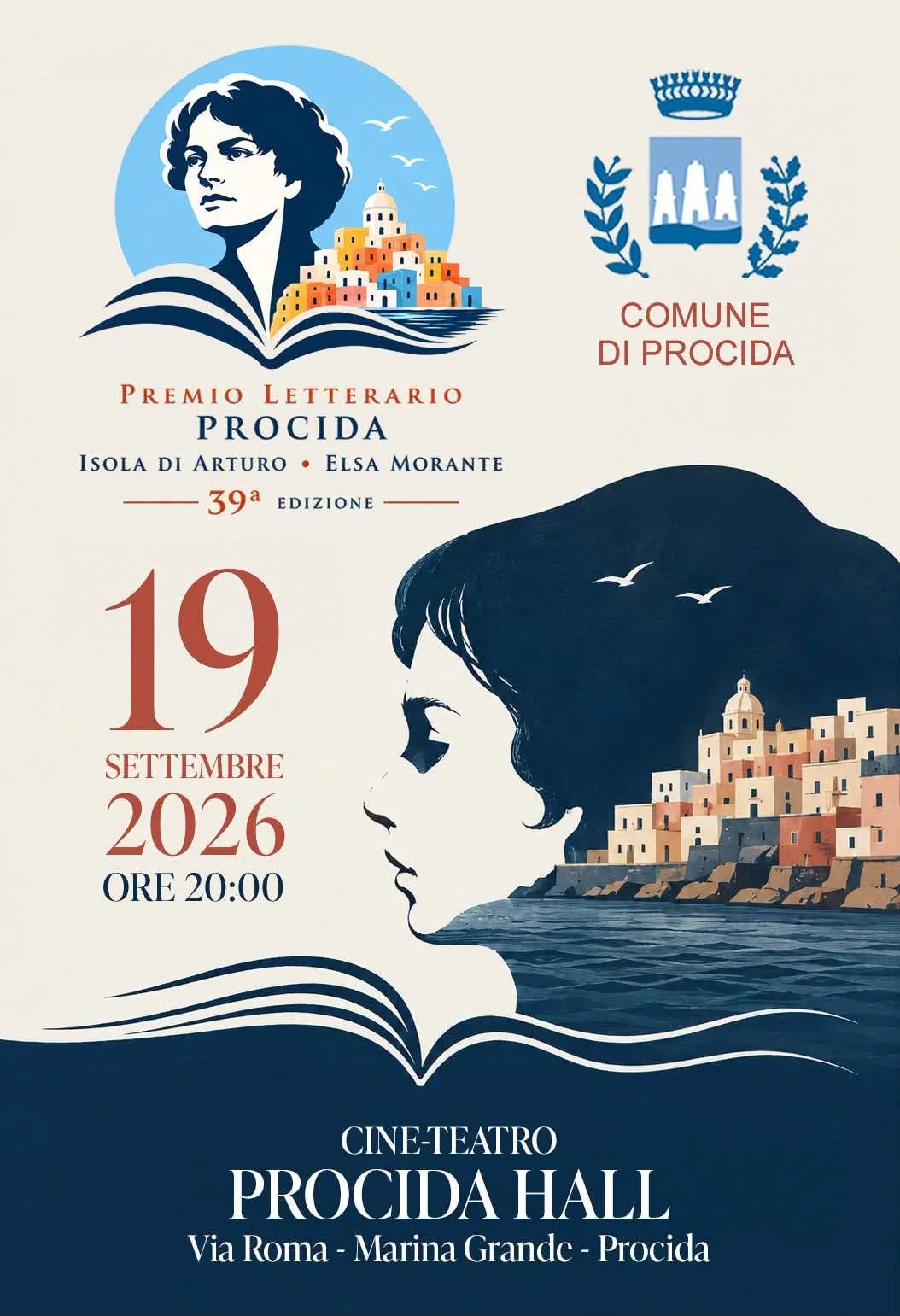 Locandina 39ª Premio Letterario Procida 2026 a Procida (Napoli)