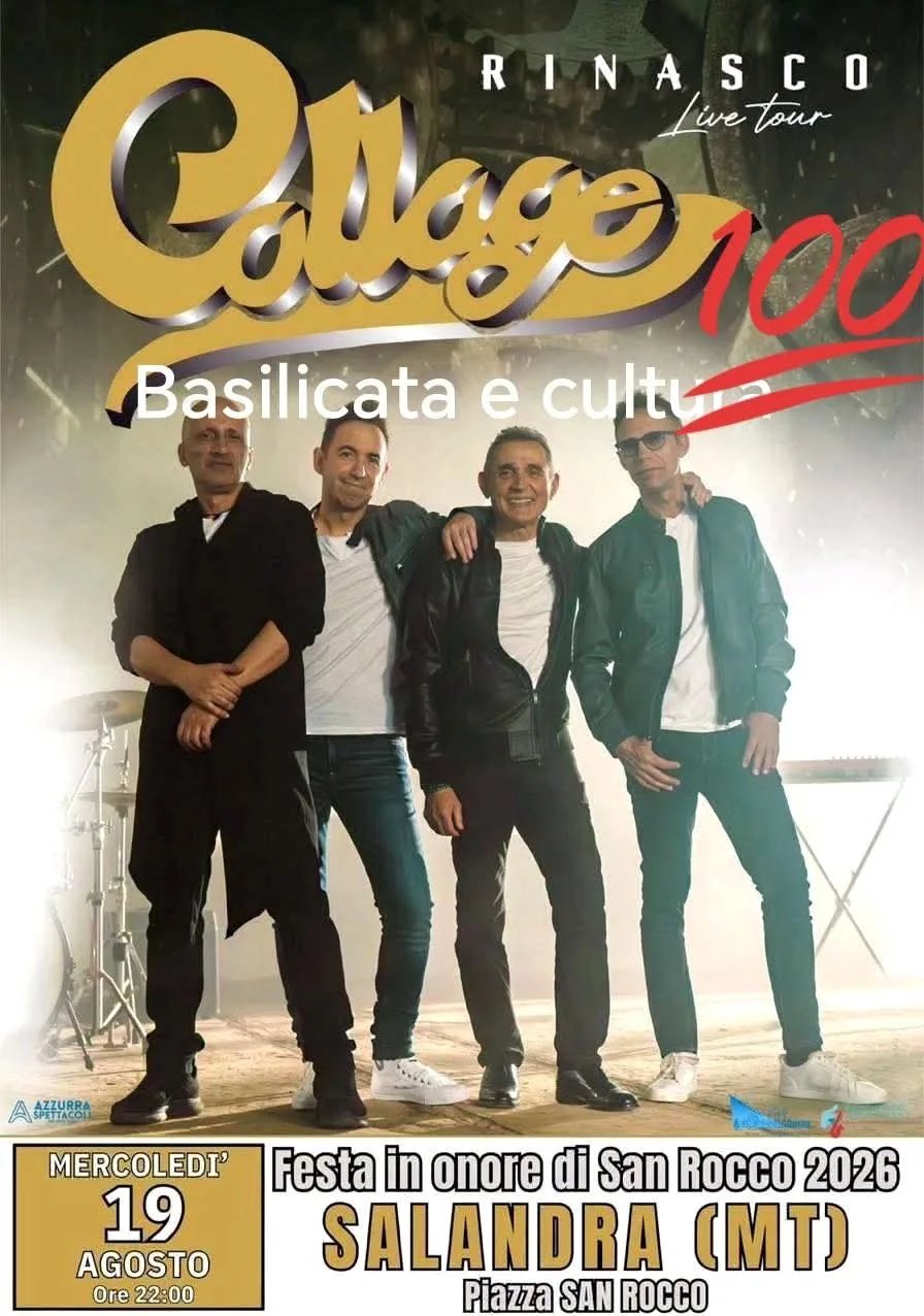 Locandina Festa in onore di San Rocco 2026 a Salandra (Matera)