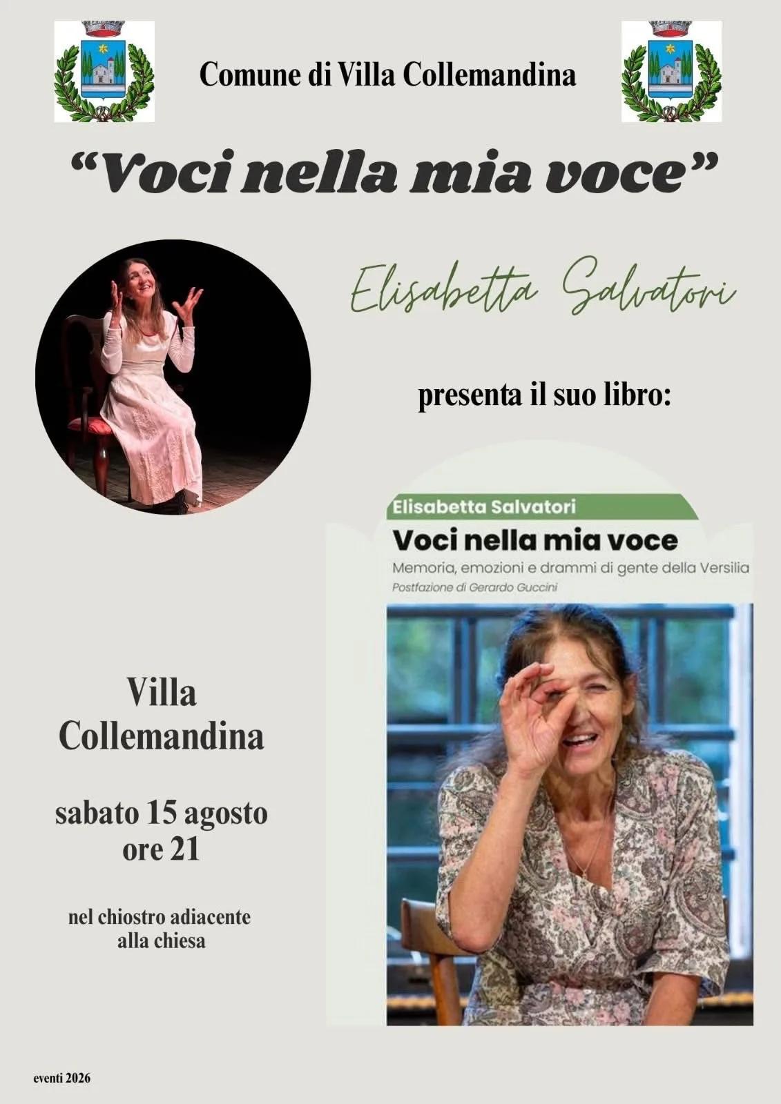 Locandina Voci nella mia voce 2026 a Villa Collemandina (Lucca)