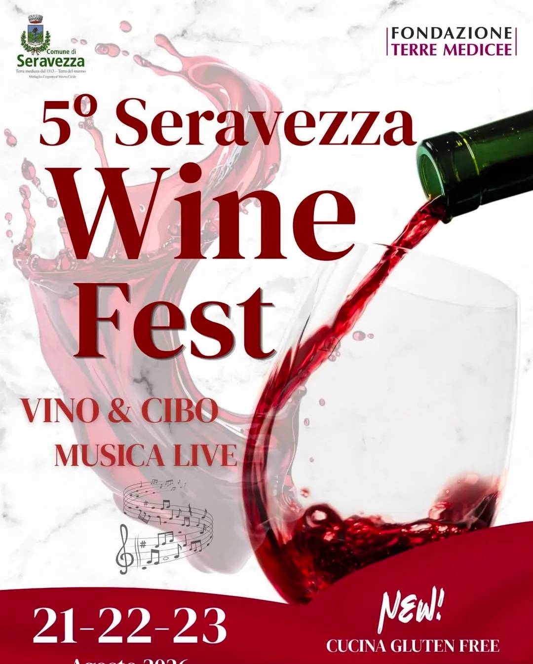Locandina 5ª Seravezza Wine Fest 2026 a Seravezza (Lucca)