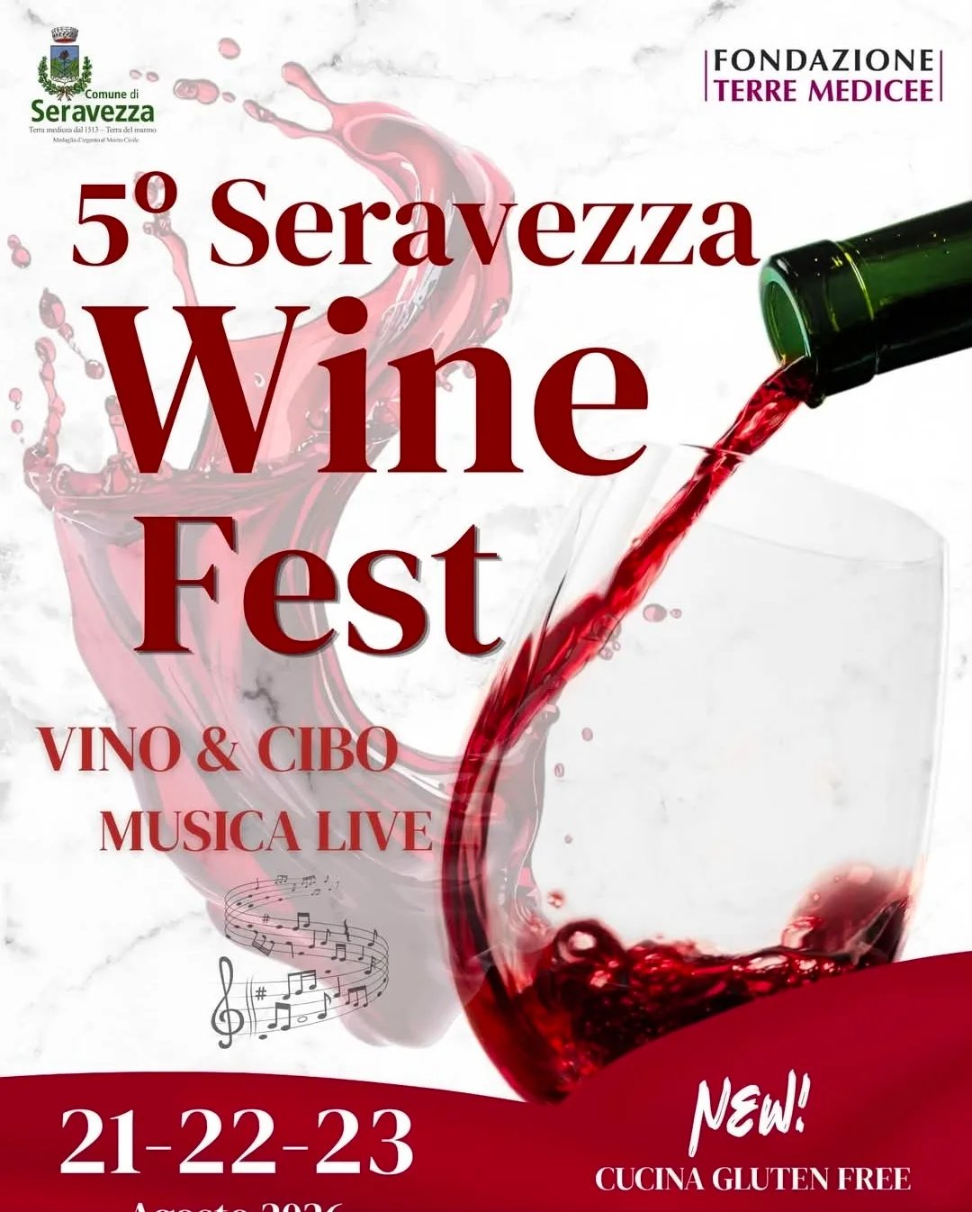 Locandina 5ª Seravezza Wine Fest 2026 a Seravezza (Lucca)