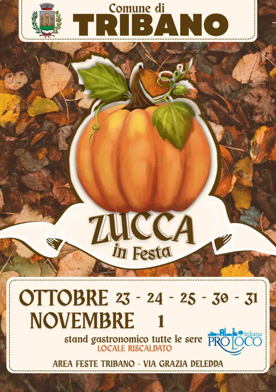 Locandina Zucca in Festa 2026 a Tribano (Padova)