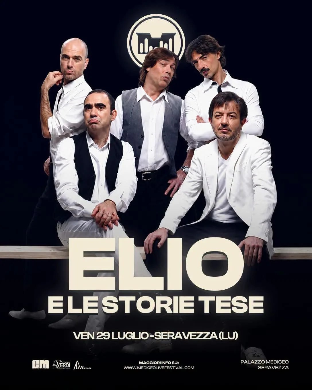 Locandina Elio e le Storie Tese 2026 a Seravezza (Lucca)