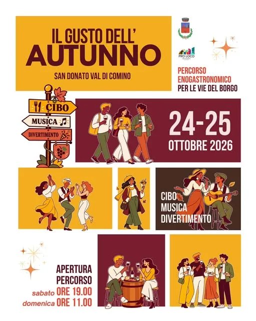Locandina Il Gusto dell'Autunno 2026 a San Donato Val di Comino (Frosinone)