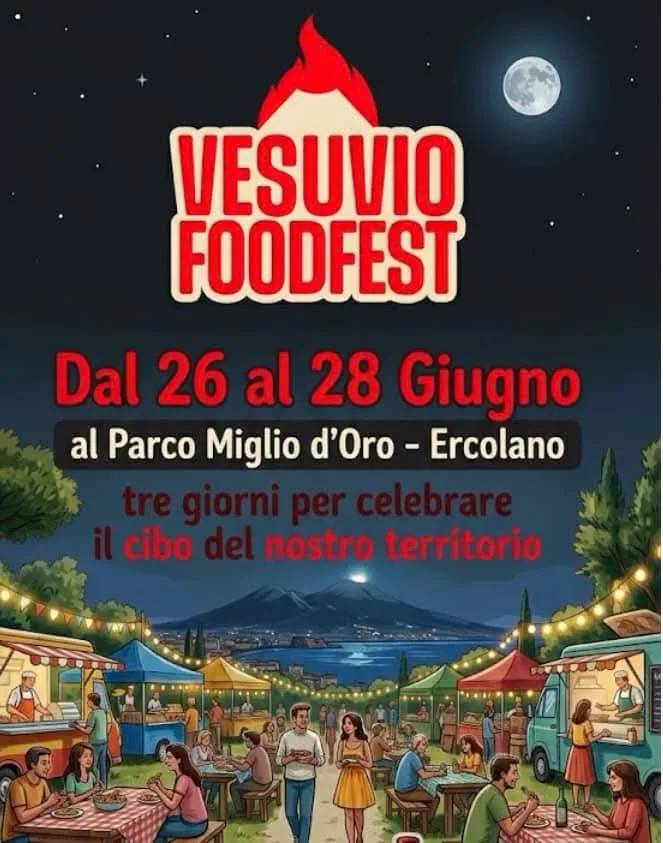 Locandina Vesuvio Foodfest 2026 a Ercolano (Napoli)