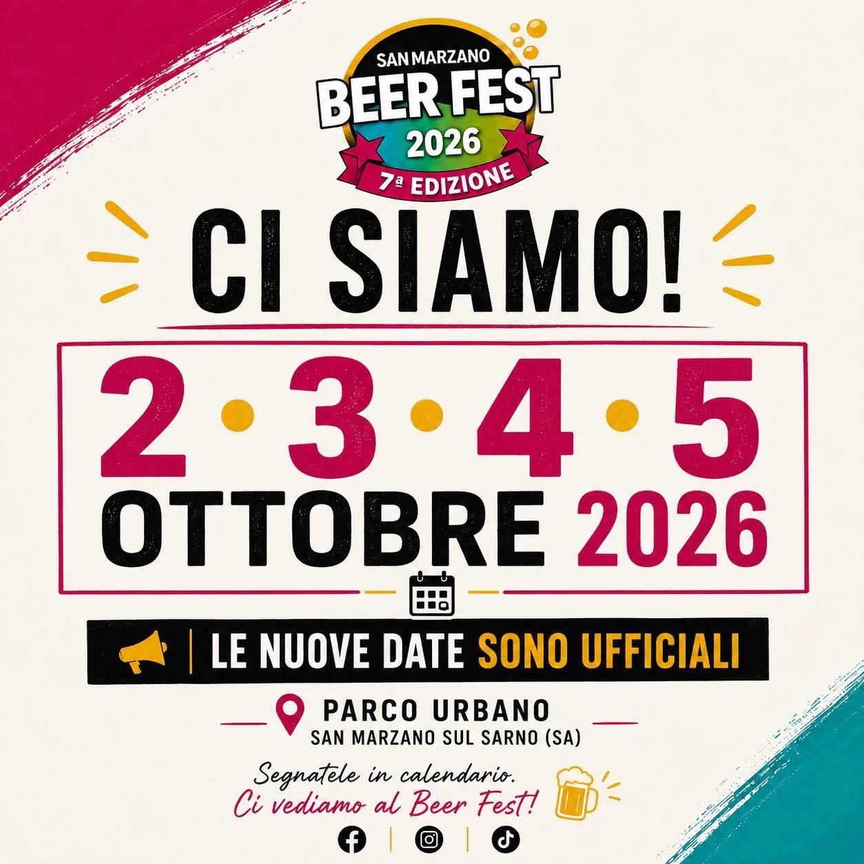 Locandina 7ª Edizione San Marzano Beer Fest 2026 a San Marzano sul Sarno (Salerno)