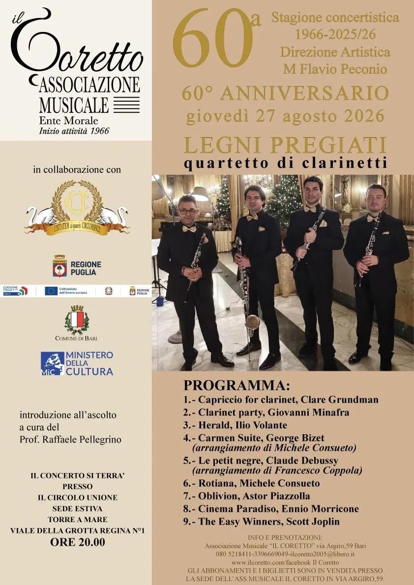 Stagione concertistica Il Coretto — Bari