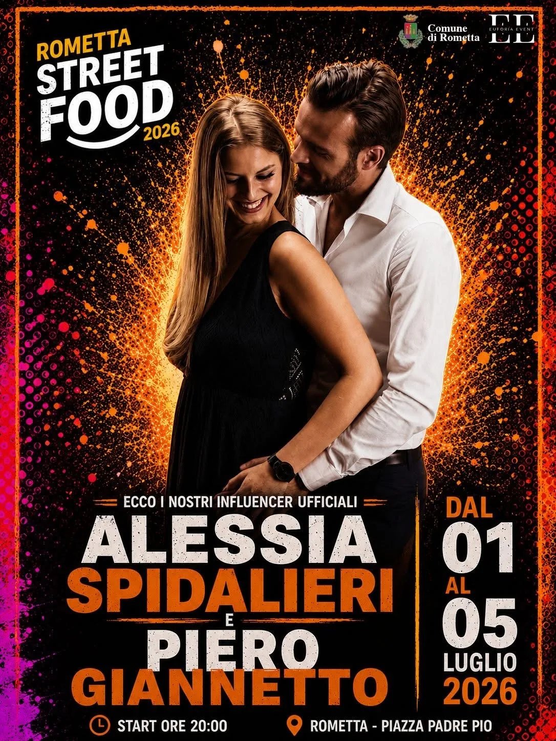 Locandina Rometta Street Food 2026 a Rometta (Messina)