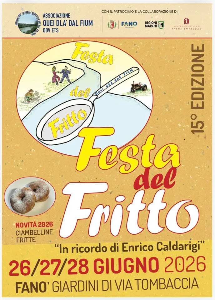 Locandina Festa del Fritto 2026 a Fano (Pesaro e urbino)