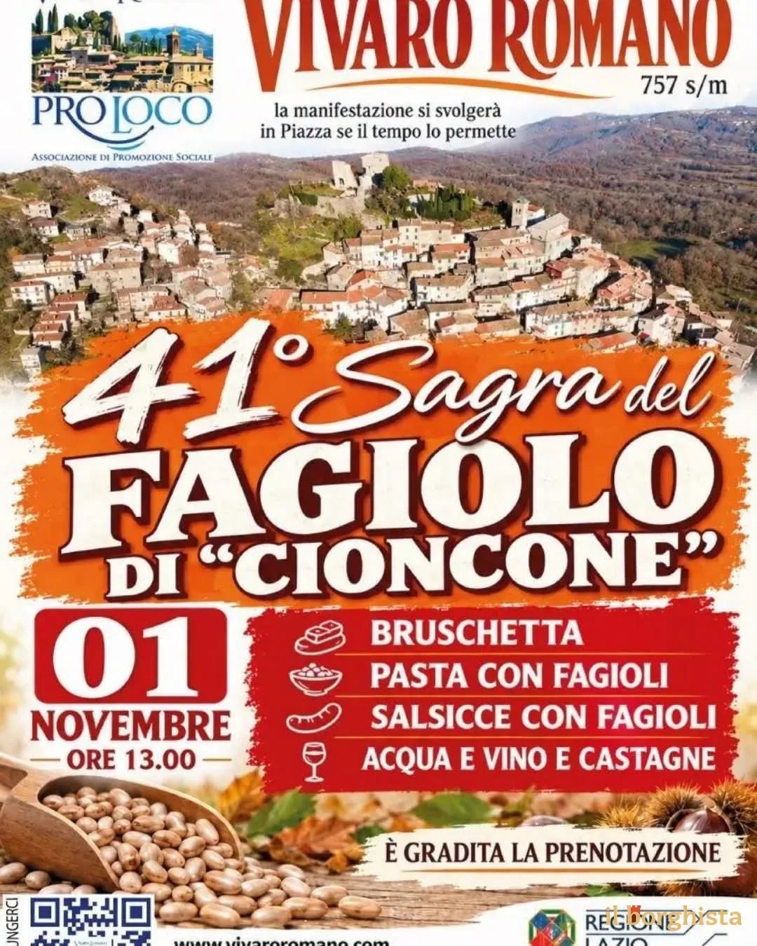 41ª Sagra del Fagiolo di Cioncone 2026