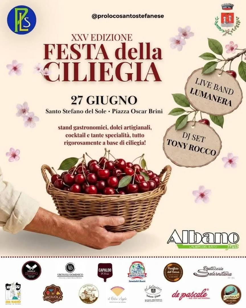 Locandina Festa della Ciliegia 2026 a Santo Stefano del Sole (Avellino)