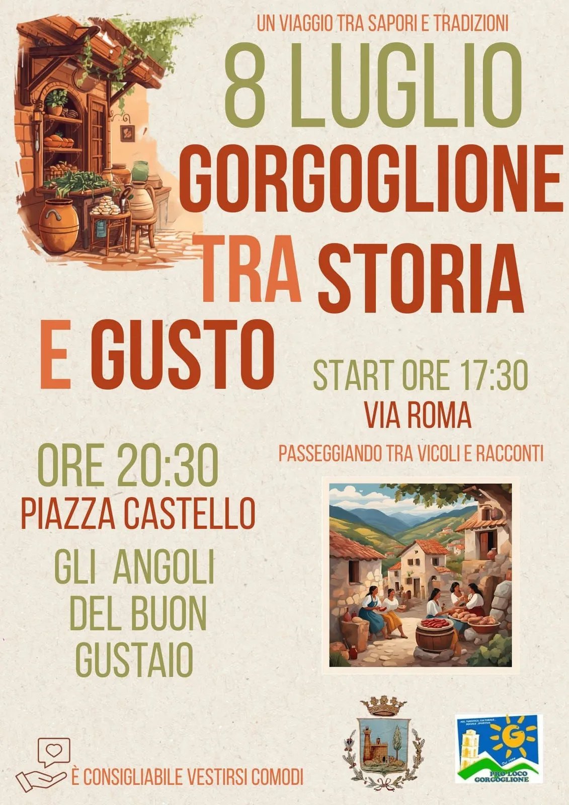 Locandina Un viaggio tra sapori e tradizioni 2026 a Gorgoglione (Matera)