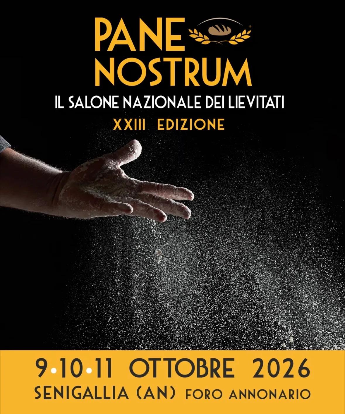 Locandina 23ª Edizione Pane Nostrum 2026 a Senigallia (Ancona)