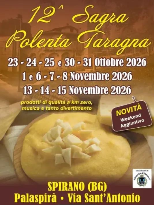 Locandina Sagra Polenta Taragna a Spirano (Bergamo)