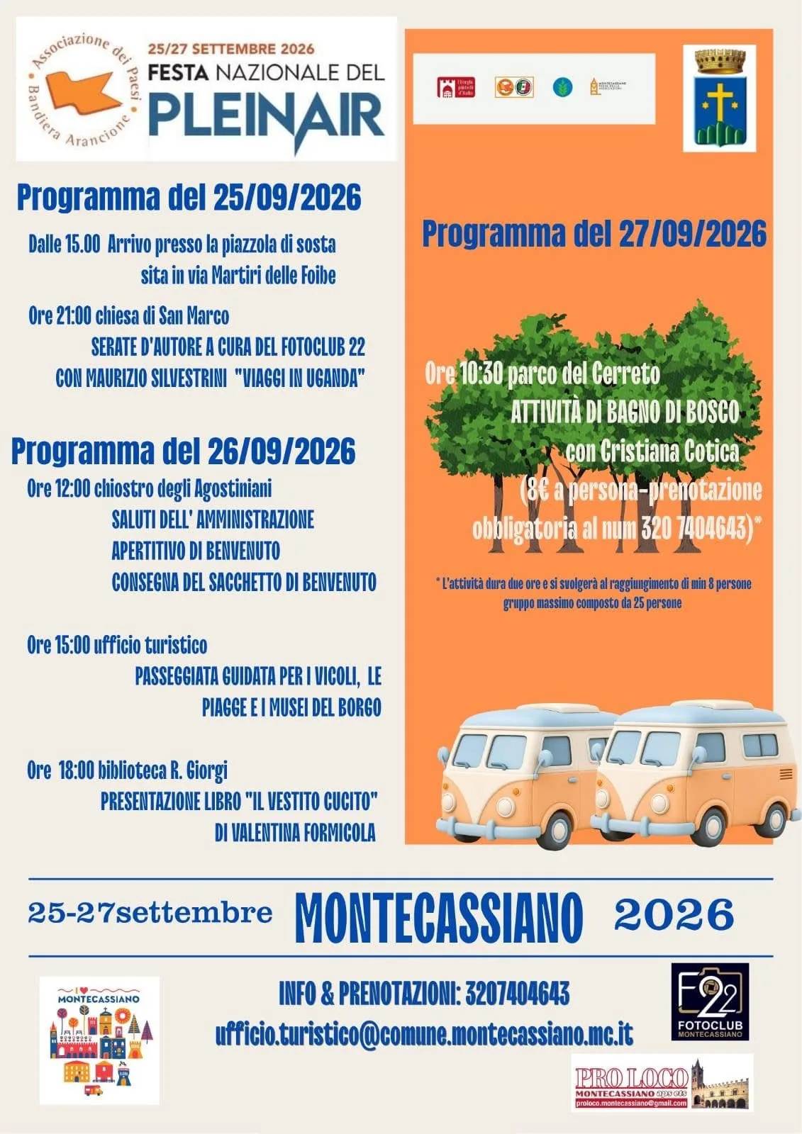 Locandina Festa Nazionale del Pleinair 2026 a Montecassiano (Macerata)