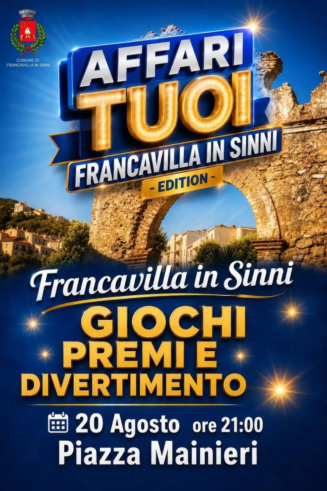 Locandina Affari Tuoi Francavilla in Sinni 2026 a Francavilla in Sinni (Potenza)