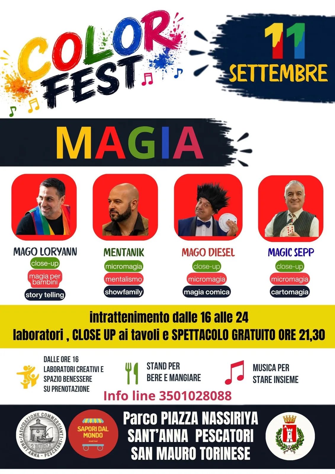 Locandina Color Fest Magia 2026 a San Mauro Torinese (Torino)