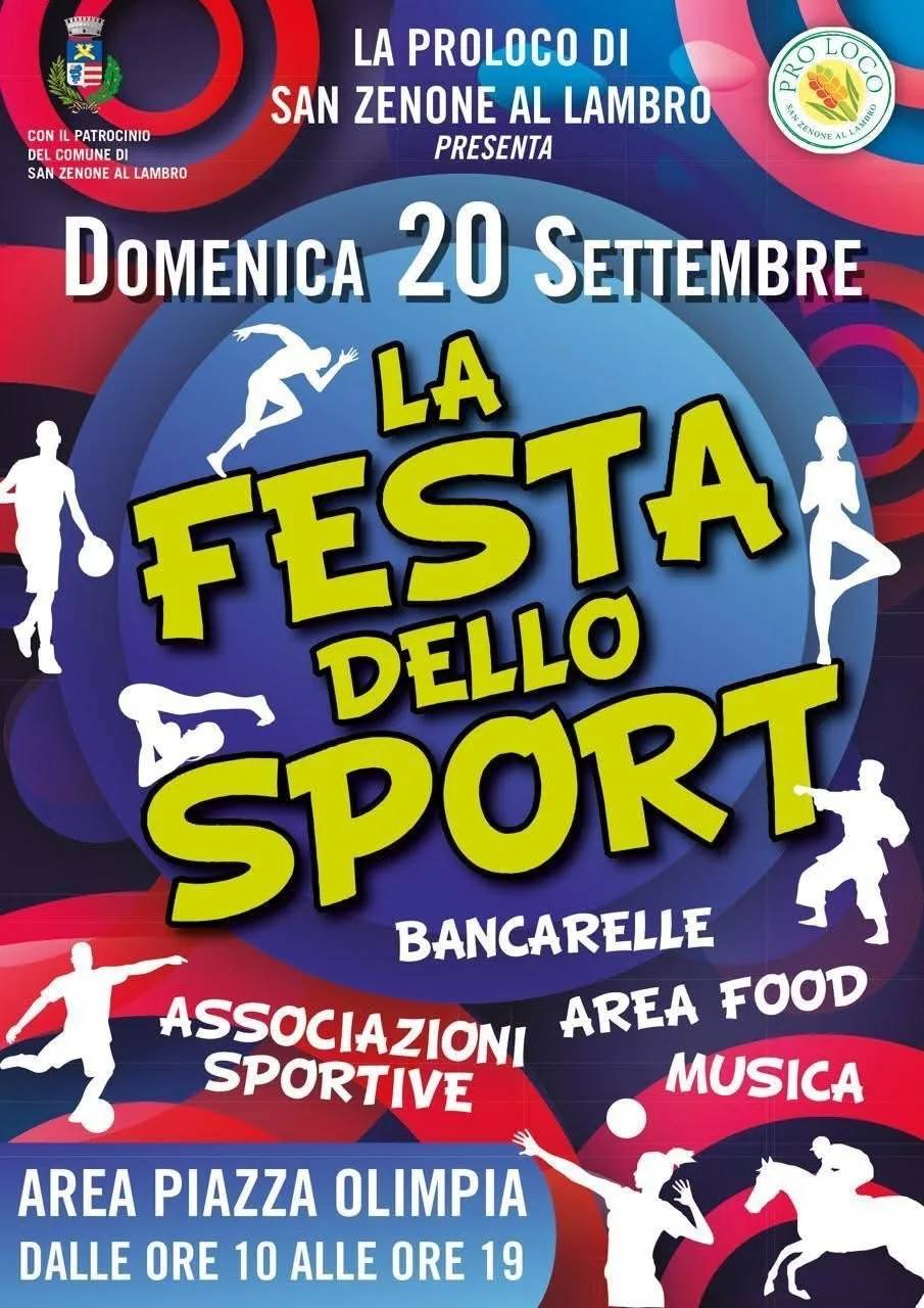 Locandina La Festa dello Sport 2026 a San Zenone al Lambro (Milano)