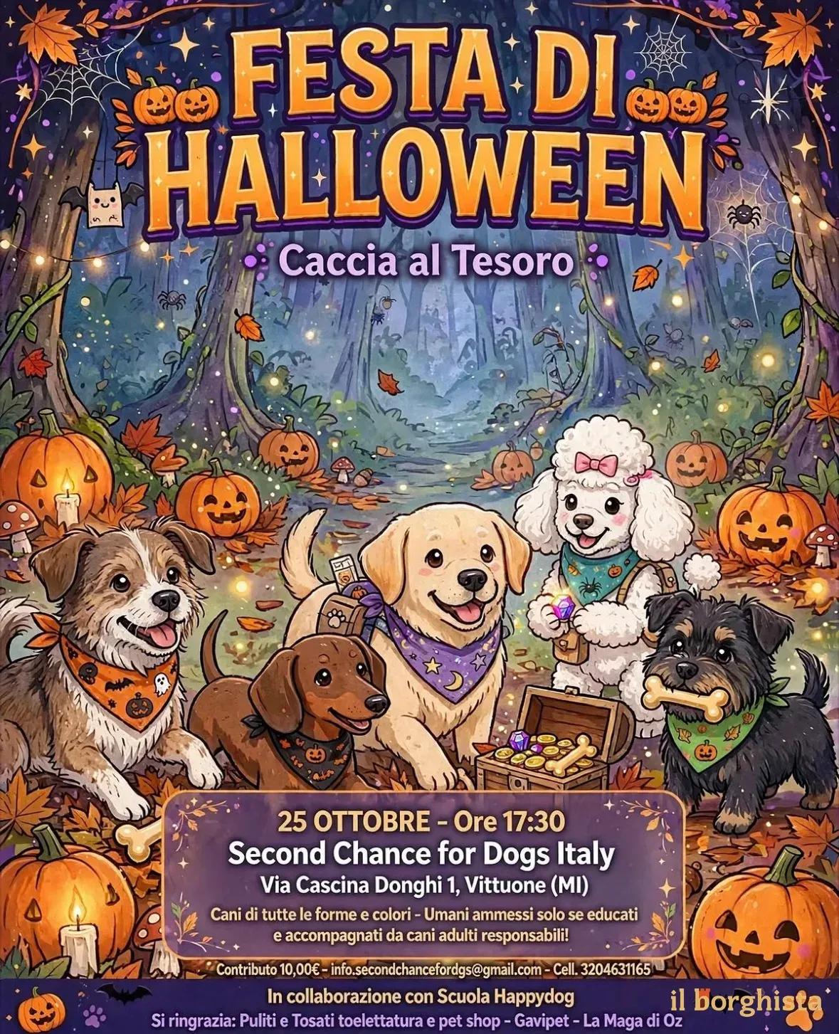 Locandina Festa di Halloween Caccia al Tesoro 2026 a Vittuone (Milano)