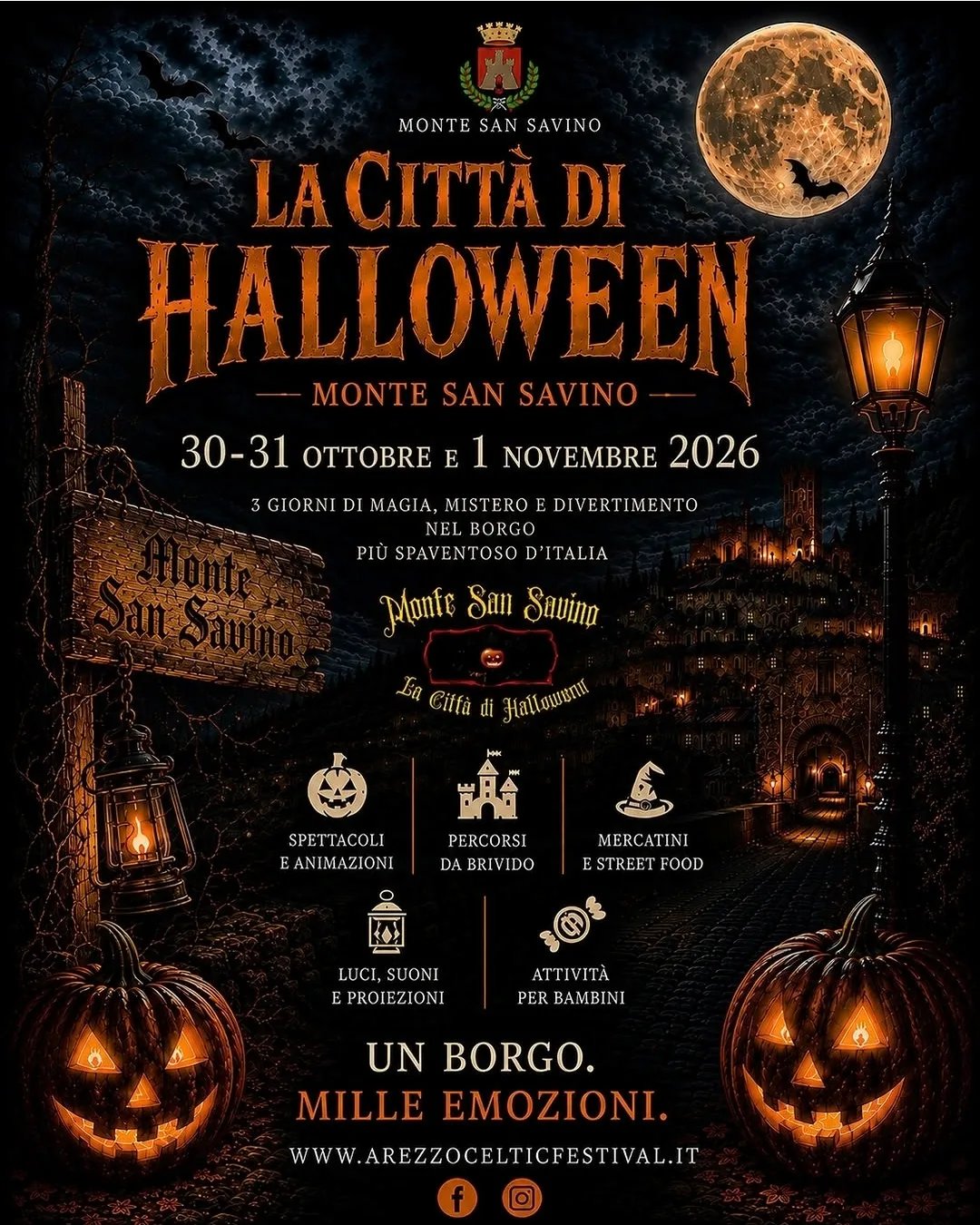 Locandina La Città di Halloween 2026 — Monte San Savino a Monte San Savino (Arezzo)