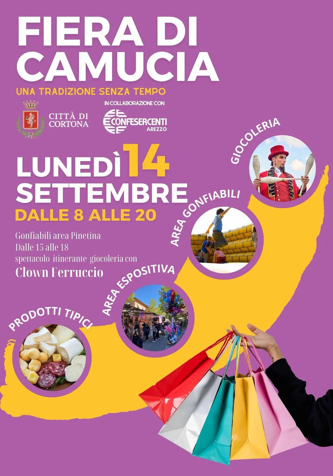 Locandina Fiera di Camucia 2026 a Cortona (Arezzo)