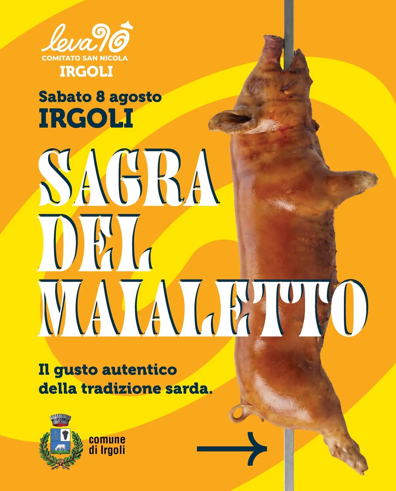 Locandina Sagra del Maialetto 2026 a Irgoli (Nuoro)