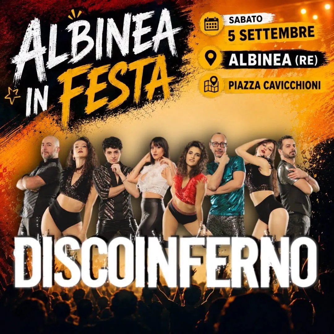Locandina Albinea in Festa 2026 a Albinea (Reggio Emilia)
