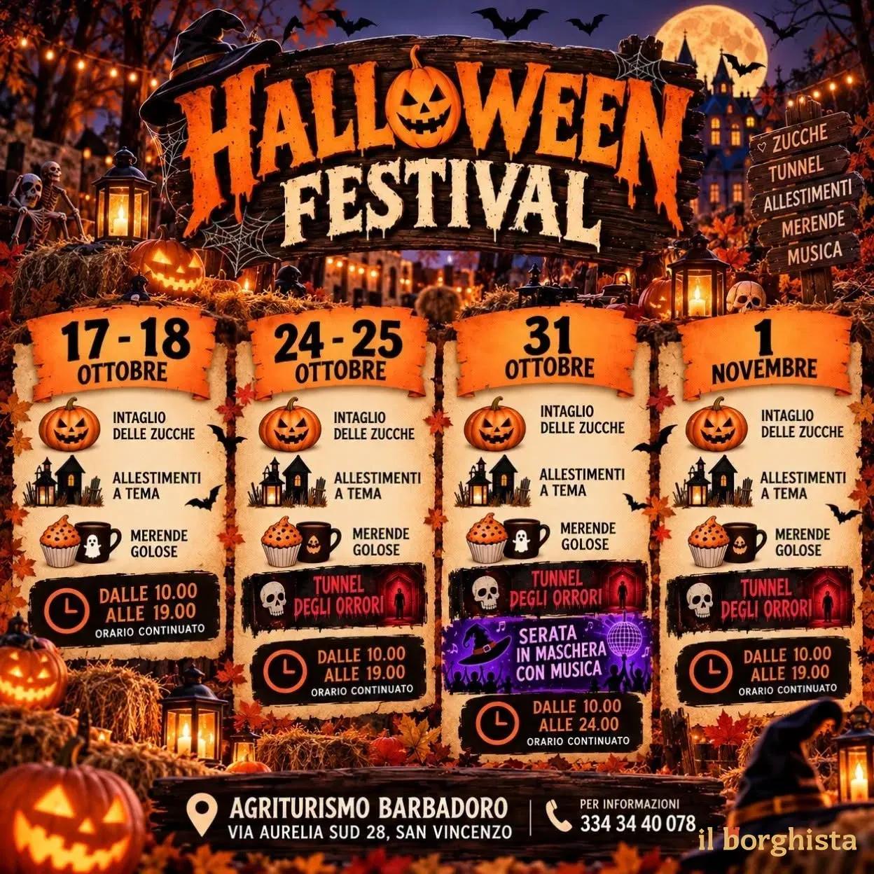 Locandina calendario eventi autunno 2026 a San Vincenzo (Livorno)