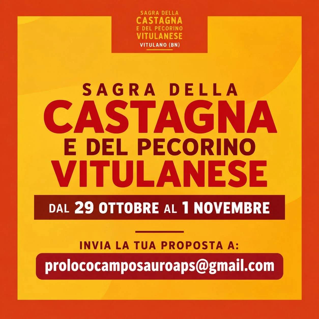 Sagra della Castagna e del Pecorino Vitulanese 2026