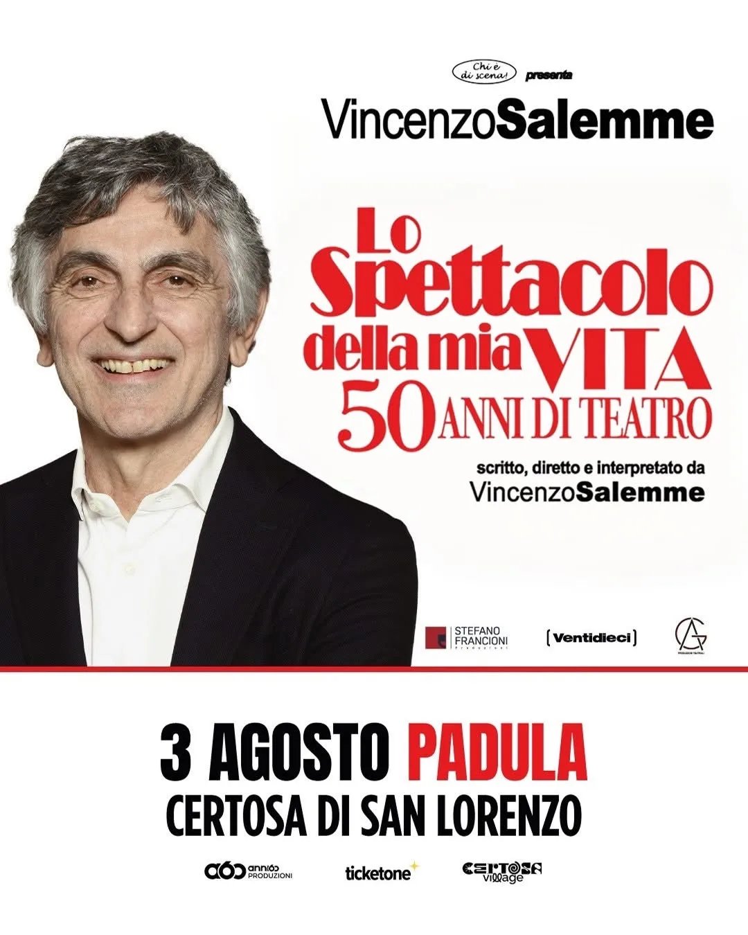 Locandina Lo Spettacolo della mia VITA 2026 a Padula (Salerno)