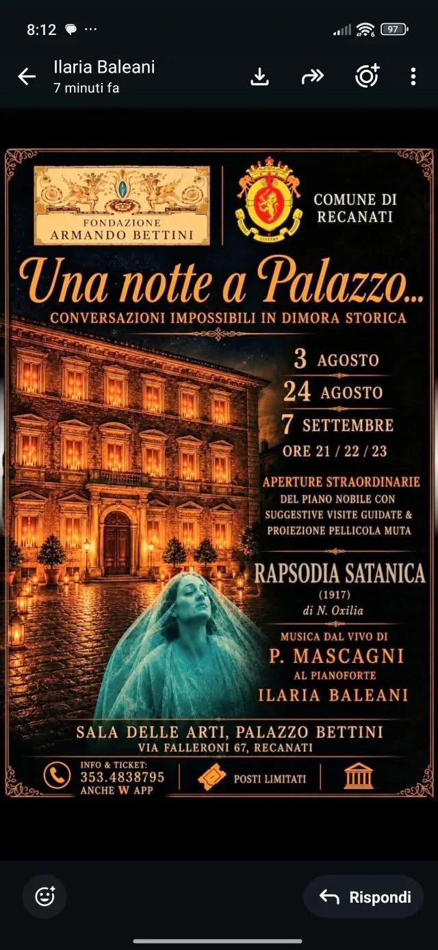 Rapsodia Satanica - Una notte a Palazzo — Recanati