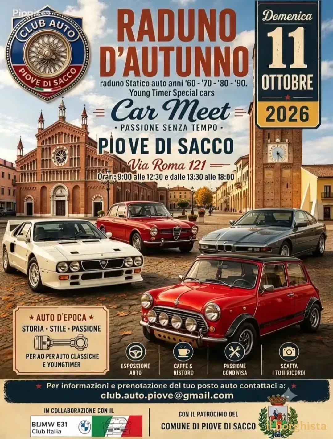Locandina Raduno d'Autunno 2026 a Piove di Sacco a Piove di Sacco (Padova)